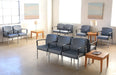 AC155 Gray Upholstered 2-Seater Waiting Room Chair 