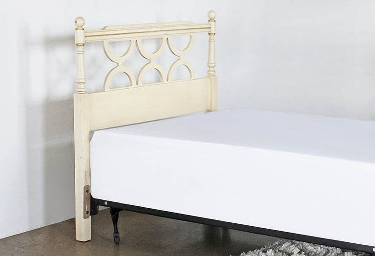HB47 Vintage Ivory Twin Headboard 