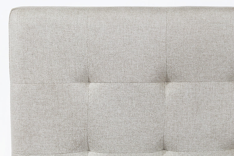 Beige King Size Upholstered Headboard 1