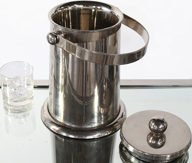 Nickel Plated Ice Bucket with Lid