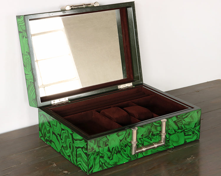 Faux Malachite Box
