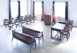 BH90 4' Oak Bank Of England Style Courtroom Bench