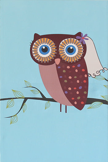 KIDS18 Owl Branch 24W x 36H