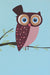 KIDS18 Owl Branch 24W x 36H