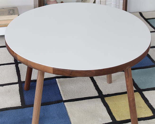 Poco Walnut & White Craft Kids Table