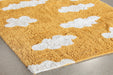 KIDSRUG6 - Clouds Rug In Mustard