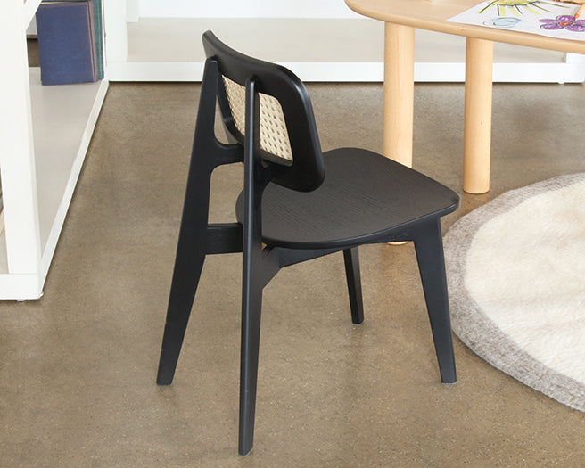 Cane Kid’s Chair Black
