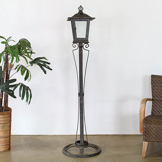 Iron Standing Outdoor Lantern