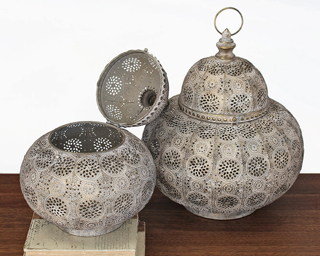LAN05 Eliza Large Pierced Lantern