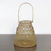 LAN07 - Small Antique Brass And Iron Wire Lantern