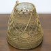 LAN07 - Small Antique Brass And Iron Wire Lantern