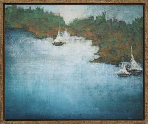 LAND504 - Boats on the Coast 31.5W x 25.5H