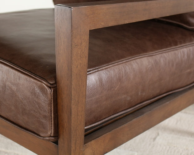 LC206 Laurent Wood Frame Lounge Chair