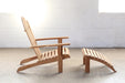 LC216 Teak Adirondak Chair With Ottoman
