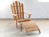 LC216 Teak Adirondak Chair With Ottoman