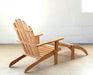 LC216 Teak Adirondak Chair With Ottoman