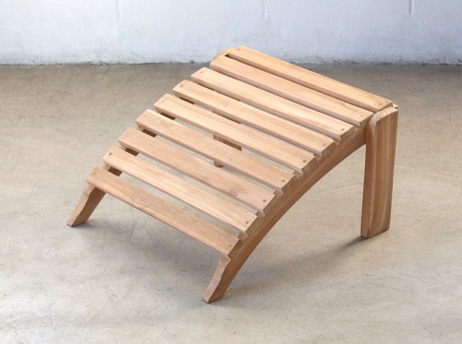 LC216 Teak Adirondak Chair With Ottoman