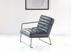 LC236 Jonas Lounge Chair in Gray Antique Leather 