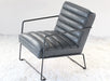 LC236 Jonas Lounge Chair in Gray Antique Leather 