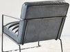 LC236 Jonas Lounge Chair in Gray Antique Leather 