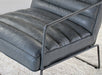 LC236 Jonas Lounge Chair in Gray Antique Leather 
