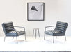 LC236 Jonas Lounge Chair in Gray Antique Leather 