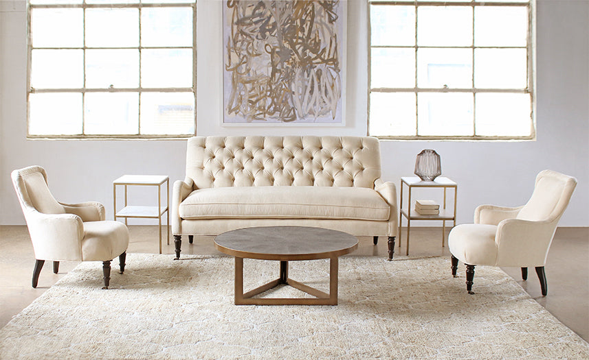 Tightback Lounge Chair in Linato Cream