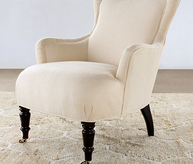 Tightback Lounge Chair in Linato Cream
