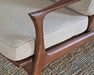 LC266 Danish Modern Lounge Chair in Beige