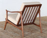LC266 Danish Modern Lounge Chair in Beige
