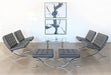LC272 Gray Leather Barcelona Style Lounge Chair 