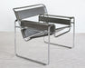 LC273 Gray Leather Wassily Style Lounge Chair
