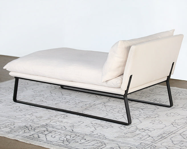 LC276 Armless Lounge Chair in Wheat Linen