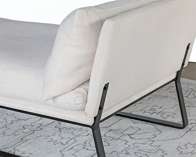 LC276 Armless Lounge Chair in Wheat Linen