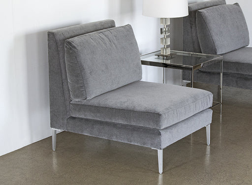 LC280 Armless Chair in Sanibel Charcoal