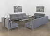 LS149 Armless Loveseat in Sanibel Charcoal
