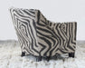 LC291 - Zikat Linen Lounge Chair With Mocha Legs
