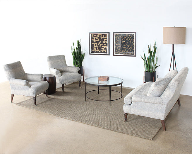 LC292 Nepal Mineral Lounge Chair With Pecan Finish