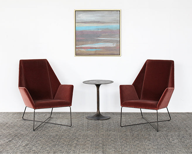 LC295 - Havens Chair in Merlot Velvet 