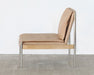 LC301 - Buff Leather Lounge Chair With Steel And Ash Accents
