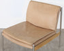 LC301 - Buff Leather Lounge Chair With Steel And Ash Accents