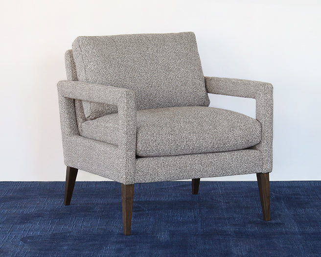 LC311 - Light Heather Gray Open Arm Lounge Chair