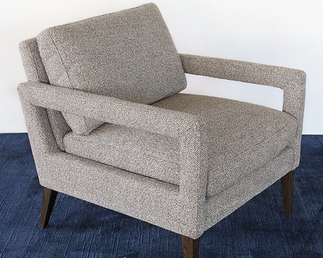 LC311 - Light Heather Gray Open Arm Lounge Chair