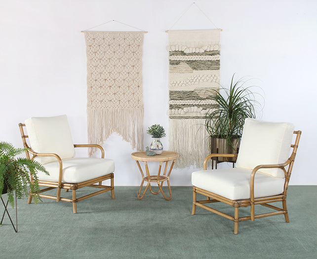 LC313 - Cushioned Rattan Lounge Chair 