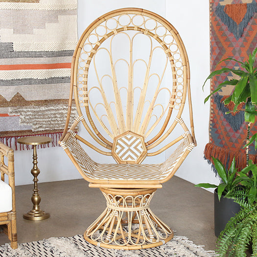 LC314 - South Seas Rattan Swivel Peacock Chair