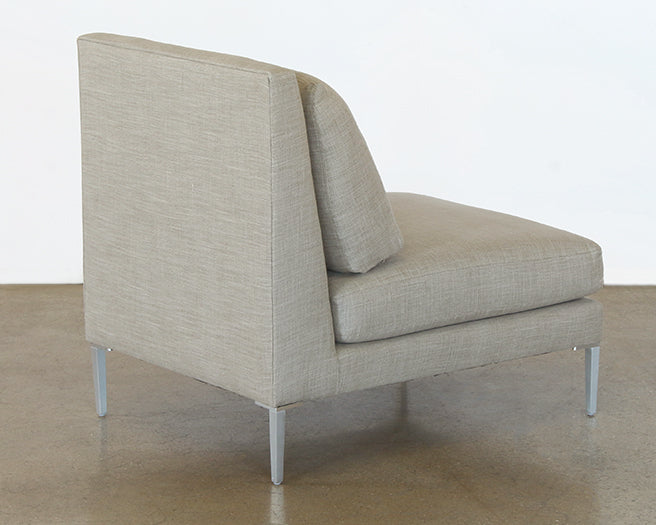 Armless Lounge Chair In Fawn