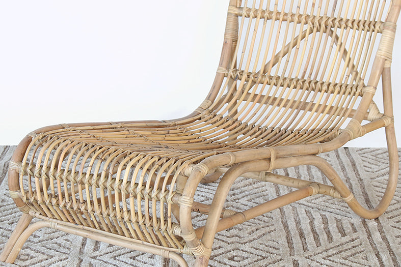 LC321 - Natural Rattan Lounge Chair 