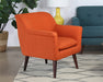 LC346 - Contemporary Tangerine Accent Chair