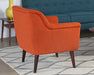 LC346 - Contemporary Tangerine Accent Chair