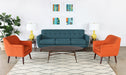 LC346 - Contemporary Tangerine Accent Chair